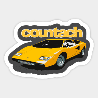 supercar shirt Sticker